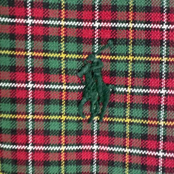 Ralph Lauren Classic Fit Check Shirt Plaid Striped L/S Shirt Red‎ Green Mens 2XB - Picture 4 of 7